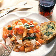 Penne with Tomatoes and Pancetta