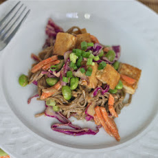 Soba Noodles and Tofu with Spicy Peanut Sauce