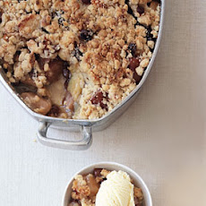 Apple and Quince Crisp with Rum Raisins
