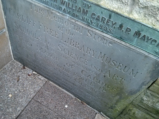 Cardiff Library Memorial Stone