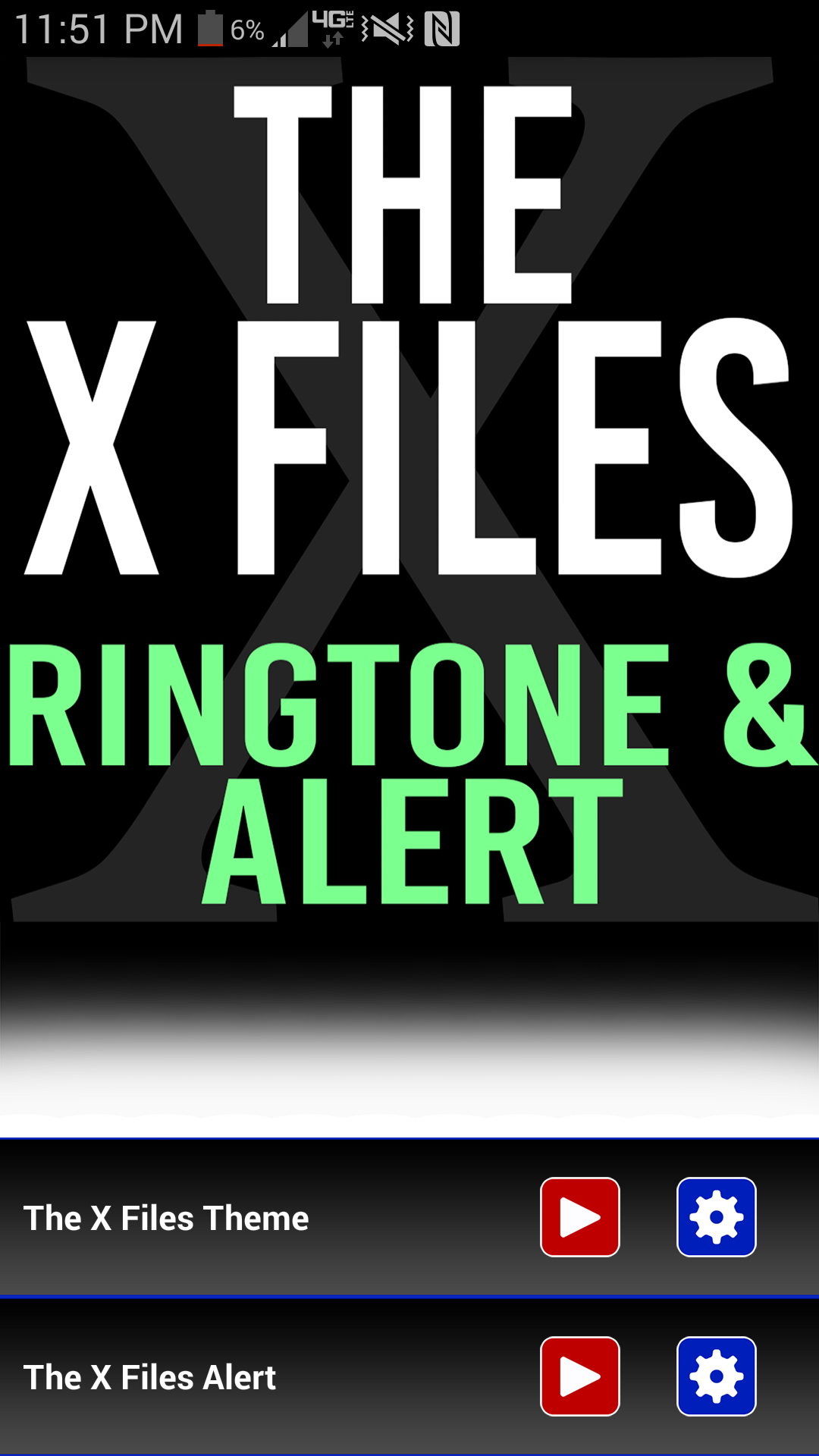 Android application The X-Files Theme Ringtone screenshort
