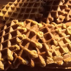 Pumpkin Sourdough Waffles