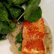 Pan-Fried Salmon With Cannellini Bean Purée