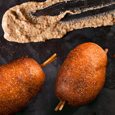 Mini Beer-and-Sausage Corn Dogs Recipe
