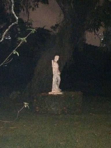 Estatua Branca Solitária 