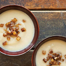 Puréed Celery Root Soup with Caramelized Apples Recipe