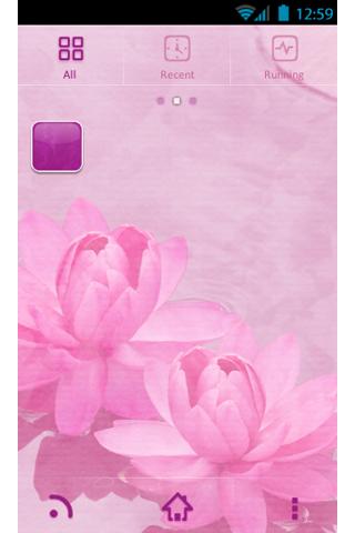 【免費個人化App】Go Launcher Pink Water Lilies-APP點子