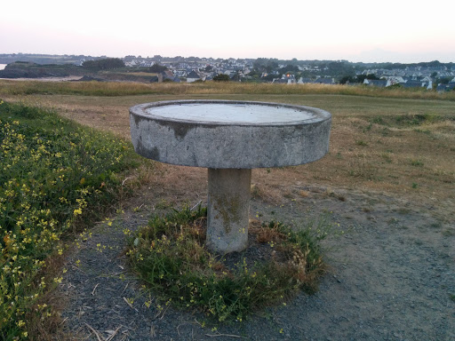 Round Object On A Pillar