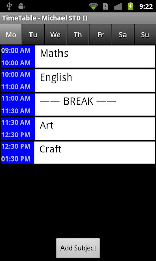 Time Table Lite