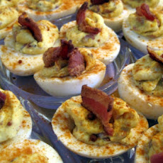 Bacon Cheddar Deviled Eggs