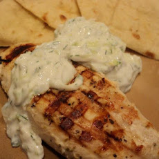 Chicken Souvlaki With Tzatziki Sauce