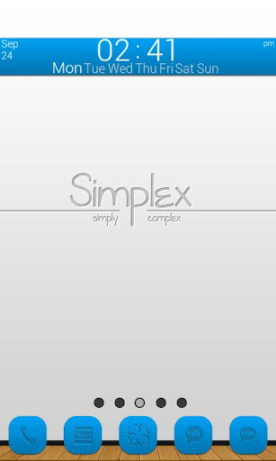 GLX Themes: Simplex Blue