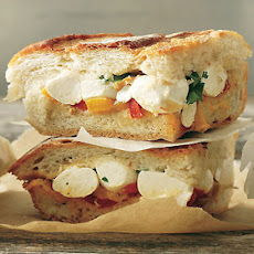 Mozzarella and Pepper Cooler-Pressed Sandwiches