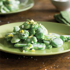 Fava Beans with Crème Fraîche and Mint
