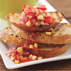 Smokey Corn and Tomato Bruschetta
