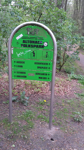 Altonaer Volkspark Wegweiser 2