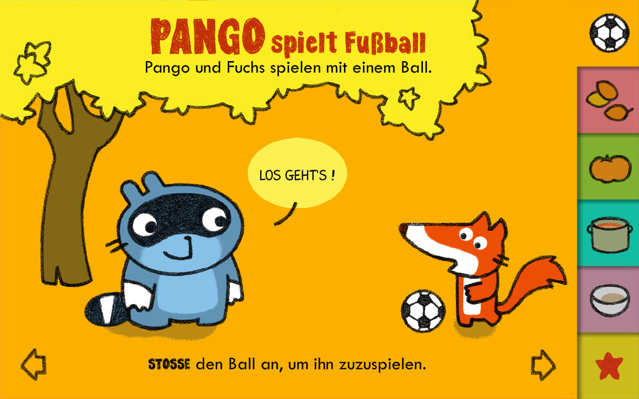 Android application Pango plays soccer screenshort