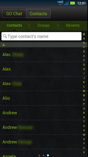 【免費個人化App】GO SMS Black Green Theme-APP點子