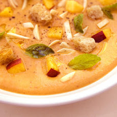 Daniel Humm's Peach Gazpacho with Toasted Almonds Recipe