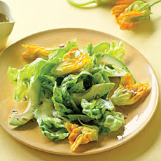 Squash Blossom, Avocado, and Butter Lettuce Salad