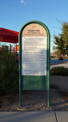 Amador Park Safety Rules