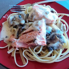 Smoky Salmon Fettuccine