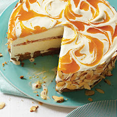 Apricot Almond Swirl Ice Cream Pie
