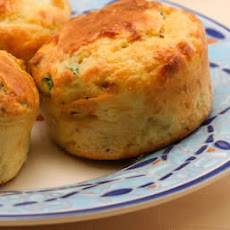 Cottage Cheese and Egg Breakfast Muffins Recipe with Bacon and Green Onions