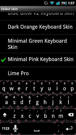 Pink Minimal Keyboard Skin