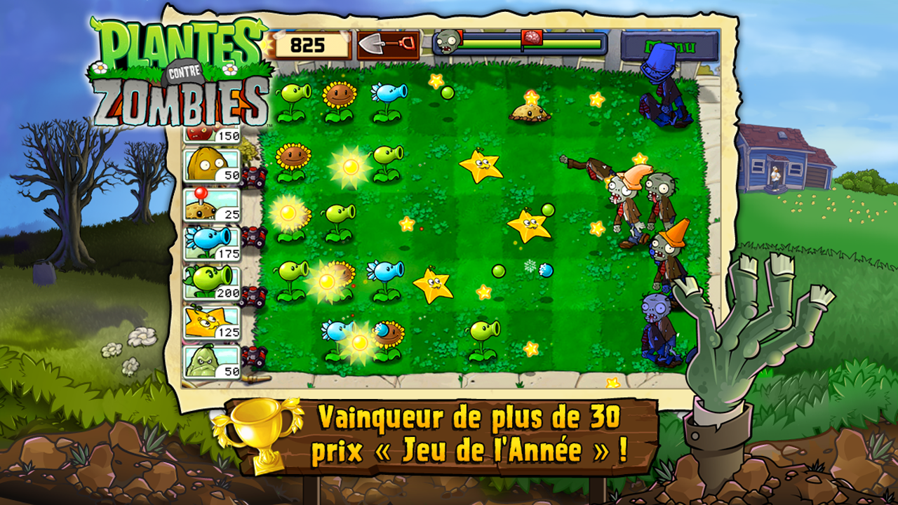 Android application Plants vs. Zombies screenshort