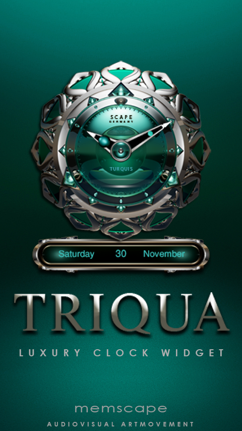 Android application TRIQUA Luxury Clock Widget screenshort