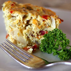 Frittata with Cheese, Sun-Dried Tomatoes, and Basil