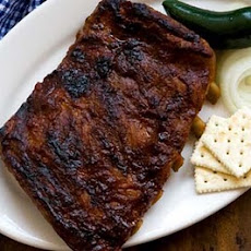 Ribs with Sam Houston’s barbecue sauce