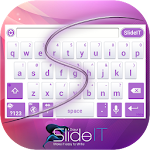 SlideIT Abstract Purple Skin Apk