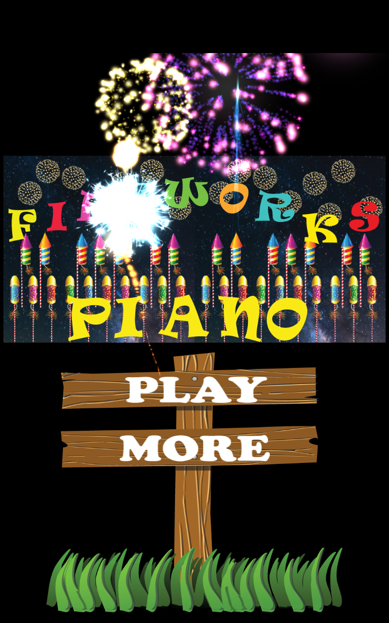 Android application Fireworks Piano screenshort