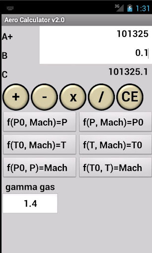 Isentropic Flow Calculator