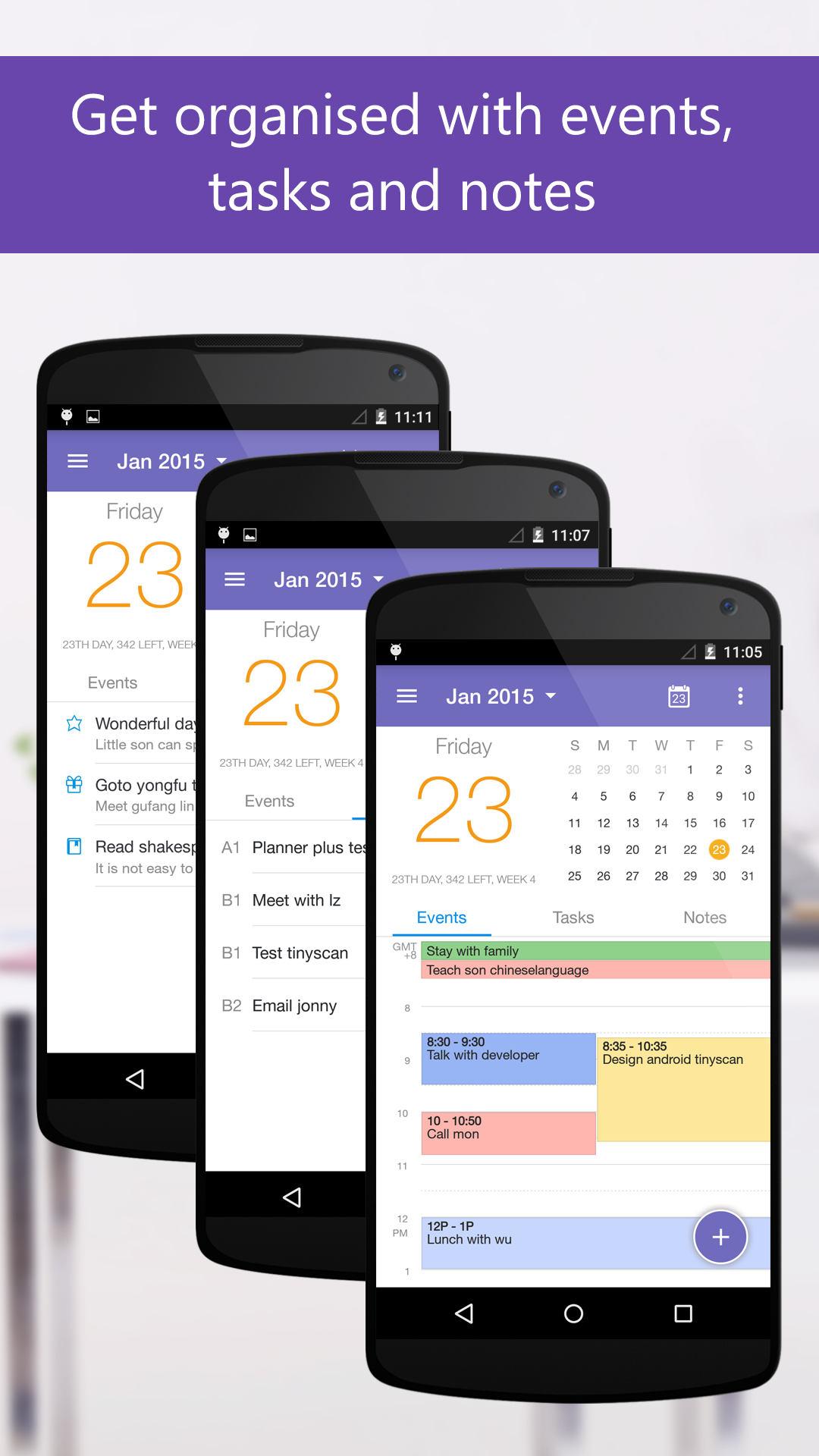 Android application Planner Plus - Daily Schedule screenshort