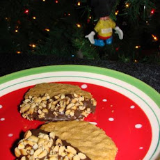 Chocolate Dipped Peanut Butter Cookies