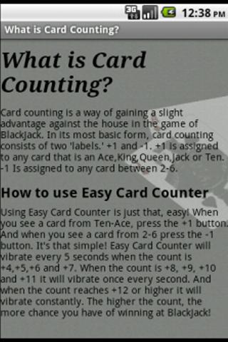 【免費娛樂App】Easy Card Counter-APP點子