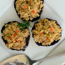Smokey Quinoa Afloat Portabella Mushroom Rafts