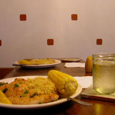Cornmeal Crusted Catfish and Green Rice Pilaf