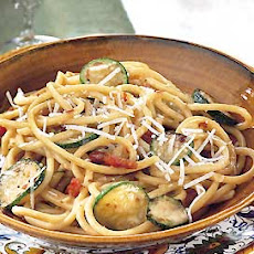 Bucatini Carbonara with Zucchini