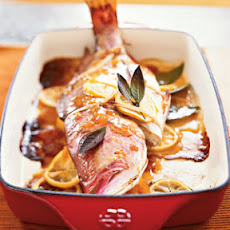 Whole Roasted Lemon Snapper with Lemon-Apricot Glaze