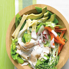 Chef's Salad with Turkey, Avocado, and Jack Cheese