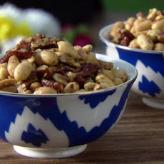 Newspaper Nuts: Indian Spiced Nuts with Coconut