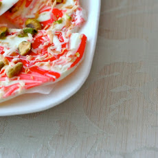 Rose-Swirled White Chocolate Bark
