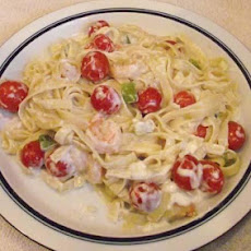 Healthy Shrimp and Pasta Alfredo