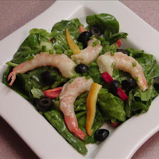 Shrimp & Spinach Salad with Vinaigrette