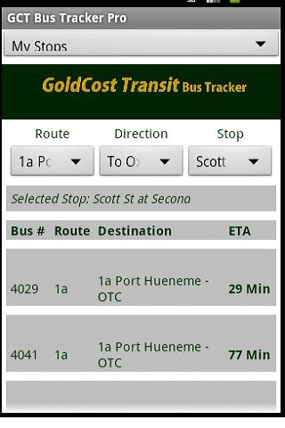 Gold Cost Transit Bus Time Pro