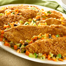 Savory Turkey Cutlets With Sauteed Vegetables